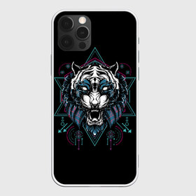 Чехол для iPhone 12 Pro Max с принтом Тигр в Курске, Силикон |  | beast | evil | fangs | grin | predator | sacral | signs | tiger | wild | дикий | зверь | злой | знаки | клыки | оскал | сакральные | тигр | хищник