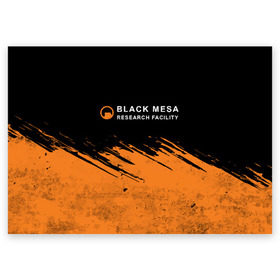 Поздравительная открытка с принтом BLACK MESA (Half-Life) в Курске, 100% бумага | плотность бумаги 280 г/м2, матовая, на обратной стороне линовка и место для марки
 | Тематика изображения на принте: black | counter | csgo | freeman | gordon | half | half life | halflife | lambda | life | logo | mesa | portal | strike | xen | гордон | контр | лайф | лого | портал | символ | страйк | фримен | халф | халф лайф | халфлайф