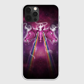 Чехол для iPhone 12 Pro Max с принтом Единороги в космосе в Курске, Силикон |  | magic | unicorn | волшебство | единорог | конь | космос | лошадь | меджик | психодел | радуга | череп | юникорн