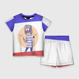 Детский костюм с шортами 3D с принтом CountryHumans  Россия в Курске,  |  | balls | country | countryballs | countryhumans | fandom | flag | flags | humans | russia | ussr | болз | кантри | кантриболз | кантрихуманс | россия | ссср | страна | страны | флаг | флаги | фэндом | хуманс | хьюманс