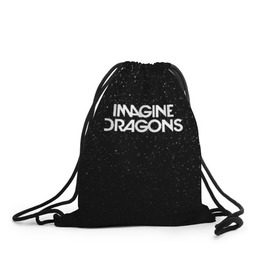 Рюкзак-мешок 3D с принтом IMAGINE DRAGONS (КАПЮШОН) в Курске, 100% полиэстер | плотность ткани — 200 г/м2, размер — 35 х 45 см; лямки — толстые шнурки, застежка на шнуровке, без карманов и подкладки | evolve | id | imagine dragons | драконы | ид