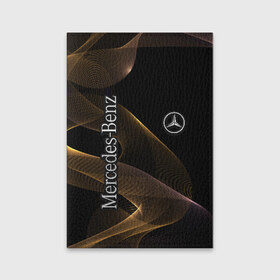 Обложка для паспорта матовая кожа с принтом Mercedes в Курске, натуральная матовая кожа | размер 19,3 х 13,7 см; прозрачные пластиковые крепления | amg | mercedes | авто | автомобиль | иномарка | логотип | машина | мерседес | текстура