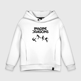 Детское худи Oversize хлопок с принтом IMAGINE DRAGONS в Курске, френч-терри — 70% хлопок, 30% полиэстер. Мягкий теплый начес внутри —100% хлопок | боковые карманы, эластичные манжеты и нижняя кромка, капюшон на магнитной кнопке | Тематика изображения на принте: evolve | id | imagine dragons | драконы | ид