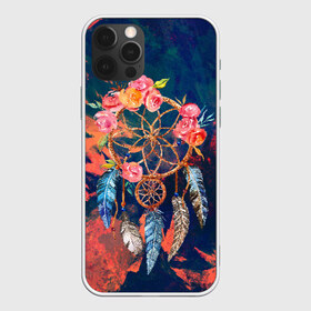 Чехол для iPhone 12 Pro Max с принтом Ловец Снов в Курске, Силикон |  | Тематика изображения на принте: ловец снов | перья | сон | цветы