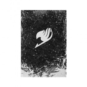 Обложка для паспорта матовая кожа с принтом FAIRY TAIL в Курске, натуральная матовая кожа | размер 19,3 х 13,7 см; прозрачные пластиковые крепления | Тематика изображения на принте: fairy tail | фейри теил | хвост феи