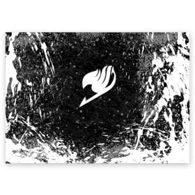 Поздравительная открытка с принтом FAIRY TAIL в Курске, 100% бумага | плотность бумаги 280 г/м2, матовая, на обратной стороне линовка и место для марки
 | fairy tail | фейри теил | хвост феи