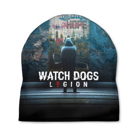 Шапка 3D с принтом WATCH DOGS LEGION в Курске, 100% полиэстер | универсальный размер, печать по всей поверхности изделия | ded sec | fox | hacker | legion | watch dogs | watch dogs 2 | watch dogs legion | легион | хакер