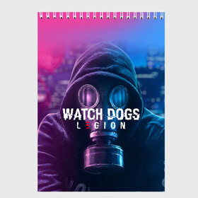 Скетчбук с принтом WATCH DOGS LEGION в Курске, 100% бумага
 | 48 листов, плотность листов — 100 г/м2, плотность картонной обложки — 250 г/м2. Листы скреплены сверху удобной пружинной спиралью | ded sec | fox | hacker | legion | watch dogs | watch dogs 2 | watch dogs legion | легион | хакер