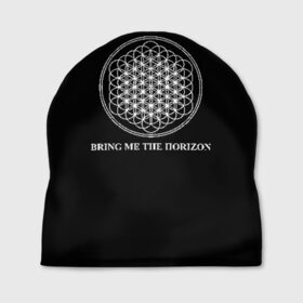 Шапка 3D с принтом BRING ME THE HORIZON в Курске, 100% полиэстер | универсальный размер, печать по всей поверхности изделия | bmth | bring me the horizon