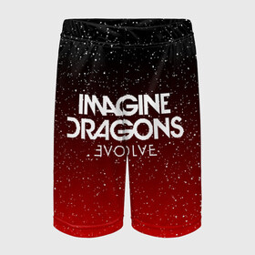 Детские спортивные шорты 3D с принтом IMAGINE DRAGONS в Курске,  100% полиэстер
 | пояс оформлен широкой мягкой резинкой, ткань тянется
 | Тематика изображения на принте: evolve | id | imagine dragons | драконы | ид
