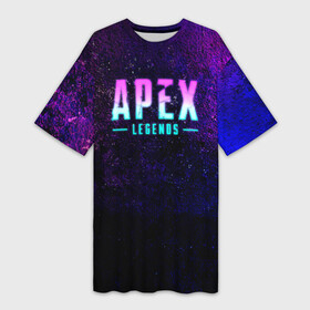 Платье-футболка 3D с принтом Apex Legends. Neon logo в Курске,  |  | apex | apex legends | bangalor | bloodhound | caustic | crypto | gibraltar | legends | lifeline | logo | mirage | neon | pathfinder | titanfall | watson | wraith | апекс | неон