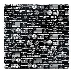 Магнитный плакат 3Х3 с принтом RAMMSTEIN в Курске, Полимерный материал с магнитным слоем | 9 деталей размером 9*9 см | metallica | rammstein | rock | металл | музыка | раммштайн | рок