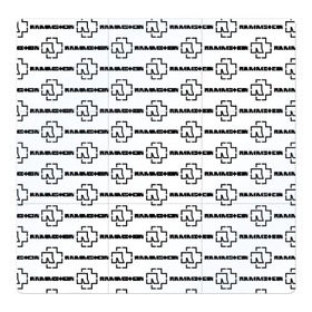 Магнитный плакат 3Х3 с принтом RAMMSTEIN в Курске, Полимерный материал с магнитным слоем | 9 деталей размером 9*9 см | lindemann | rammstein | рамштайн | тилль линдеманн