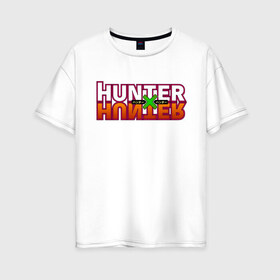 Женская футболка хлопок Oversize с принтом Hunter x Hunter в Курске, 100% хлопок | свободный крой, круглый ворот, спущенный рукав, длина до линии бедер
 | gone | hunter x hunter | hunterxhunter | killua | гон | хантер х хантер