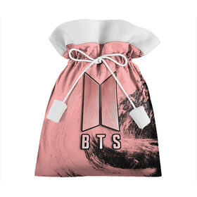 Подарочный 3D мешок с принтом BTS PINK в Курске, 100% полиэстер | Размер: 29*39 см | army | bangtan boys | beyond the scene | bts | k pop | kpop | love yourself | бтс | к поп
