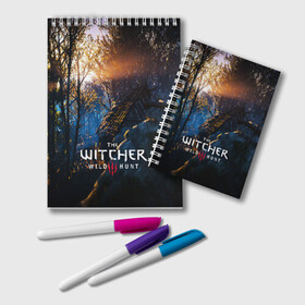 Блокнот с принтом THE WITCHER 3WILD HUNT в Курске, 100% бумага | 48 листов, плотность листов — 60 г/м2, плотность картонной обложки — 250 г/м2. Листы скреплены удобной пружинной спиралью. Цвет линий — светло-серый
 | cd projekt red | ciri | game | geralt | geralt of rivia | gwynbleidd | the witcher | the witcher 3: wild hunt | ведьмак | ведьмак 3: дикая охота | геральт | геральт из ривии | цири | цирилла