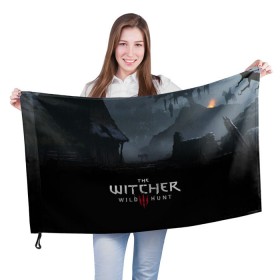 Флаг 3D с принтом THE WITCHER 3 в Курске, 100% полиэстер | плотность ткани — 95 г/м2, размер — 67 х 109 см. Принт наносится с одной стороны | cd projekt red | ciri | game | geralt | geralt of rivia | gwynbleidd | the witcher | the witcher 3: wild hunt | ведьмак | ведьмак 3: дикая охота | геральт | геральт из ривии | цири | цирилла