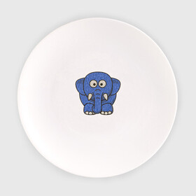 Тарелка с принтом Голубой слоник в Курске, фарфор | диаметр - 210 мм
диаметр для нанесения принта - 120 мм | животные | мамонт | маугли | персонаж | природа | слон | слоник