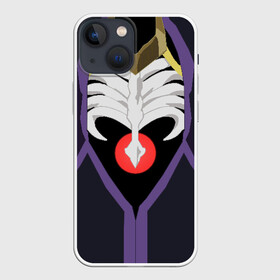 Чехол для iPhone 13 mini с принтом Overlord Momonga в Курске,  |  | Тематика изображения на принте: anime | costume | momonga | overlord | альбедо | аниме | злодей | клементина | костюм | костюм момонга | магия | мантия | момонга | набэ | оверлорд | сериал | скелет | темный лорд | ужас | хоррор | шалтир