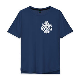 Мужская футболка хлопок Oversize с принтом OVERLORD (НА СПИНЕ) в Курске, 100% хлопок | свободный крой, круглый ворот, “спинка” длиннее передней части | momonga | overlord | айнз | момонга | оверлорд