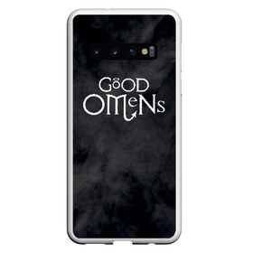 Чехол для Samsung Galaxy S10 с принтом GOOD OMENS (КРЫЛЬЯ) в Курске, Силикон | Область печати: задняя сторона чехла, без боковых панелей | Тематика изображения на принте: good omens | благие знамения | терри пратчетт