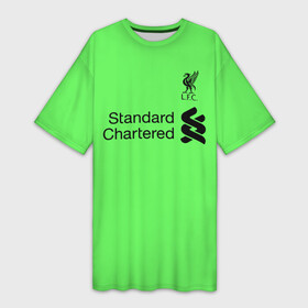 Платье-футболка 3D с принтом Alisson GK away 19 20 в Курске,  |  | alisson | becker | champions | england | league | liverpool | premier | алиссон | англия | бекер | ливерпуль | лига | чемпионов