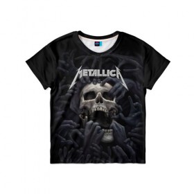 Детская футболка 3D с принтом Metallica в Курске, 100% гипоаллергенный полиэфир | прямой крой, круглый вырез горловины, длина до линии бедер, чуть спущенное плечо, ткань немного тянется | metalica | metallica | группа | джеймс хэтфилд | кирк хэмметт | ларс ульрих | метал | металика | металлика | миталика | музыка | роберт трухильо | рок | трэш | трэшметал | хард | хеви