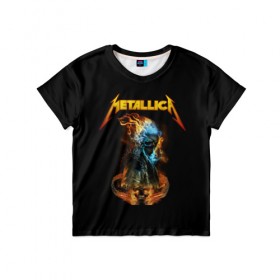 Детская футболка 3D с принтом Metallica в Курске, 100% гипоаллергенный полиэфир | прямой крой, круглый вырез горловины, длина до линии бедер, чуть спущенное плечо, ткань немного тянется | metalica | metallica | группа | джеймс хэтфилд | кирк хэмметт | ларс ульрих | метал | металика | металлика | миталика | музыка | роберт трухильо | рок | трэш | трэшметал | хард | хеви