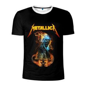 Мужская футболка 3D спортивная с принтом Metallica в Курске, 100% полиэстер с улучшенными характеристиками | приталенный силуэт, круглая горловина, широкие плечи, сужается к линии бедра | metalica | metallica | группа | джеймс хэтфилд | кирк хэмметт | ларс ульрих | метал | металика | металлика | миталика | музыка | роберт трухильо | рок | трэш | трэшметал | хард | хеви