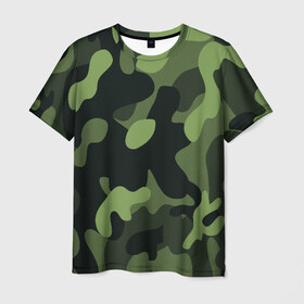 Мужская футболка 3D с принтом Камуфляж в Курске, 100% полиэфир | прямой крой, круглый вырез горловины, длина до линии бедер | 23 февраля | black | camouflage | february 23 | khaki | military | soldier | военный | камуфляж | солдат | фиолетовый | хаки | черный