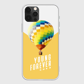 Чехол для iPhone 12 Pro Max с принтом BTS Young Forever в Курске, Силикон |  | Тематика изображения на принте: balloon | bangtan boys | beyond the scene | boyband | boys | bts | chin | chonguk | edm | emblem | hip hop | jimin | jj hope | k pop | logo | rb | rm | shuga | south korean | wee | бойбенд | ви | воздушный шар | джей хоуп | логотип | мальчики | сюга