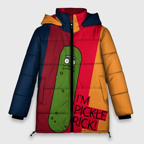 Женская зимняя куртка 3D с принтом Pickle Rick в Курске, верх — 100% полиэстер; подкладка — 100% полиэстер; утеплитель — 100% полиэстер | длина ниже бедра, силуэт Оверсайз. Есть воротник-стойка, отстегивающийся капюшон и ветрозащитная планка. 

Боковые карманы с листочкой на кнопках и внутренний карман на молнии | Тематика изображения на принте: c 137 | morty | morty smith | portal | rick | rick and morty | rick sanchez | sanchez | smith | морти | морти смит | огурчик рик | пикл рик | пиклрик | портал | рик | рик и морти | рик санчез | санчез | смит