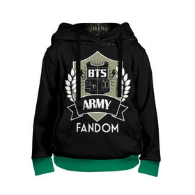 Детская толстовка 3D с принтом BTS Army Fandom в Курске, 100% полиэстер | двухслойный капюшон со шнурком для регулировки, мягкие манжеты на рукавах и по низу толстовки, спереди карман-кенгуру с мягким внутренним слоем | army | bangtan boys | beyond the scene | boys | bts | chin | edm | emblem | fandom | fans | hieroglyphs | hip hop | jimin | k pop | logo | rainbow | rb | rm | south korean | армия | бойбенд | ви | джей хоуп | иероглифы | логотип | мальчики | радуга 