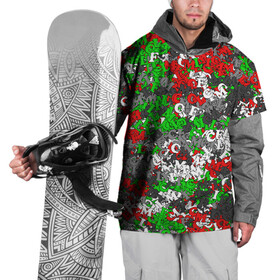 Накидка на куртку 3D с принтом Камуфляж с буквами FCLM в Курске, 100% полиэстер |  | зеленый | клуб | красно зеленый | красный | локо | локомотив | москва | паттерн