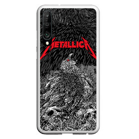 Чехол для Honor P30 с принтом Metallica в Курске, Силикон | Область печати: задняя сторона чехла, без боковых панелей | Тематика изображения на принте: american | bird | eagle | james hetfield | kirk hammett | lars ulrich | metal band | metallica | red eye | robert trujillo | scream | skull | американская | джеймс хетфилд | кирк хэмметт | красный глаз | крик | ларс ульрих | метал группа | метал