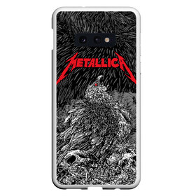 Чехол для Samsung S10E с принтом Metallica в Курске, Силикон | Область печати: задняя сторона чехла, без боковых панелей | Тематика изображения на принте: american | bird | eagle | james hetfield | kirk hammett | lars ulrich | metal band | metallica | red eye | robert trujillo | scream | skull | американская | джеймс хетфилд | кирк хэмметт | красный глаз | крик | ларс ульрих | метал группа | метал