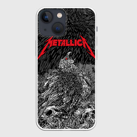 Чехол для iPhone 13 mini с принтом Metallica в Курске,  |  | american | bird | eagle | james hetfield | kirk hammett | lars ulrich | metal band | metallica | red eye | robert trujillo | scream | skull | американская | джеймс хетфилд | кирк хэмметт | красный глаз | крик | ларс ульрих | метал группа | метал