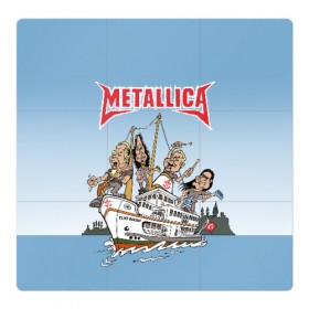 Магнитный плакат 3Х3 с принтом Metallica в Курске, Полимерный материал с магнитным слоем | 9 деталей размером 9*9 см | 