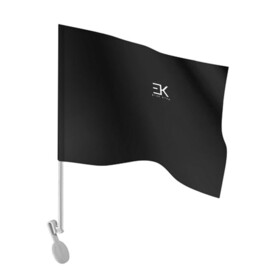 Флаг для автомобиля с принтом ЕГОР КРИД (НА СПИНЕ) в Курске, 100% полиэстер | Размер: 30*21 см | ek | ek team | family | kreed | егор булаткин | егор крид | ек | крид