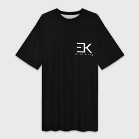 Платье-футболка 3D с принтом ЕГОР КРИД (НА СПИНЕ) в Курске,  |  | ek | ek team | family | kreed | егор булаткин | егор крид | ек | крид