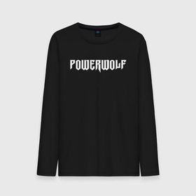 Мужской лонгслив хлопок с принтом POWERWOLF в Курске, 100% хлопок |  | Тематика изображения на принте: powerwolf | wolf