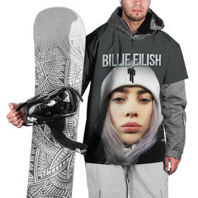 Накидка на куртку 3D с принтом BILLIE EILISH в Курске, 100% полиэстер |  | ayelish | bad guy | bellyache | bilie eilish | bilie elish | billie | billie eilish | eilish | electronic | elish | music | били айлиш | билли айлиш | эйлиш | элиш