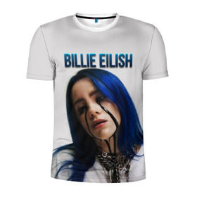 Мужская футболка 3D спортивная с принтом BILLIE EILISH в Курске, 100% полиэстер с улучшенными характеристиками | приталенный силуэт, круглая горловина, широкие плечи, сужается к линии бедра | ayelish | bad guy | bellyache | bilie eilish | bilie elish | billie | billie eilish | eilish | electronic | elish | music | били айлиш | билли айлиш | эйлиш | элиш