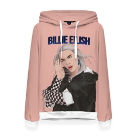 Женская толстовка 3D с принтом BILLIE EILISH в Курске, 100% полиэстер  | двухслойный капюшон со шнурком для регулировки, мягкие манжеты на рукавах и по низу толстовки, спереди карман-кенгуру с мягким внутренним слоем. | ayelish | bad guy | bellyache | bilie eilish | bilie elish | billie | billie eilish | eilish | electronic | elish | music | били айлиш | билли айлиш | эйлиш | элиш