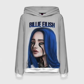 Женская толстовка 3D с принтом BILLIE EILISH в Курске, 100% полиэстер  | двухслойный капюшон со шнурком для регулировки, мягкие манжеты на рукавах и по низу толстовки, спереди карман-кенгуру с мягким внутренним слоем. | ayelish | bad guy | bellyache | bilie eilish | bilie elish | billie | billie eilish | eilish | electronic | elish | music | били айлиш | билли айлиш | эйлиш | элиш