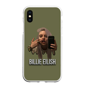 Чехол для iPhone XS Max матовый с принтом BILLIE EILISH в Курске, Силикон | Область печати: задняя сторона чехла, без боковых панелей | ayelish | bad guy | bellyache | bilie eilish | bilie elish | billie | billie eilish | eilish | electronic | elish | music | били айлиш | билли айлиш | эйлиш | элиш