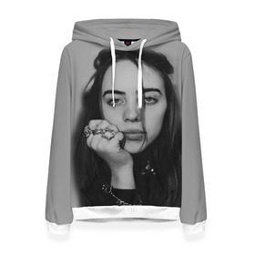 Женская толстовка 3D с принтом BILLIE EILISH в Курске, 100% полиэстер  | двухслойный капюшон со шнурком для регулировки, мягкие манжеты на рукавах и по низу толстовки, спереди карман-кенгуру с мягким внутренним слоем. | ayelish | bad guy | bellyache | bilie eilish | bilie elish | billie | billie eilish | eilish | electronic | elish | music | били айлиш | билли айлиш | эйлиш | элиш