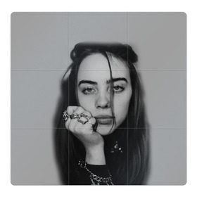 Магнитный плакат 3Х3 с принтом BILLIE EILISH в Курске, Полимерный материал с магнитным слоем | 9 деталей размером 9*9 см | ayelish | bad guy | bellyache | bilie eilish | bilie elish | billie | billie eilish | eilish | electronic | elish | music | били айлиш | билли айлиш | эйлиш | элиш