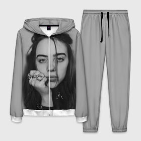 Мужской костюм 3D с принтом BILLIE EILISH в Курске, 100% полиэстер | Манжеты и пояс оформлены тканевой резинкой, двухслойный капюшон со шнурком для регулировки, карманы спереди | ayelish | bad guy | bellyache | bilie eilish | bilie elish | billie | billie eilish | eilish | electronic | elish | music | били айлиш | билли айлиш | эйлиш | элиш