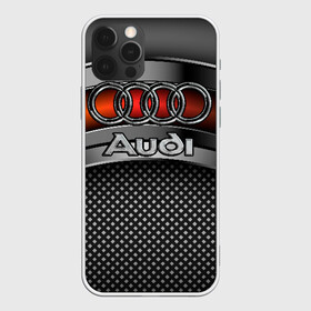 Чехол для iPhone 12 Pro с принтом Audi Metal в Курске, силикон | область печати: задняя сторона чехла, без боковых панелей | audi | metal | авто | ауди | железо | кольчуга | лого авто | метал | металлическая | сетка | сталь | цепи